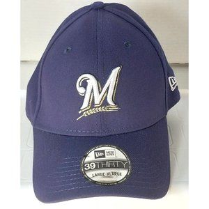 Milwaukee Brewers MLB Fitted Cap L/XL Quality Feel Stretch Fit